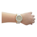Michael Kors Runway Chronograph White Dial White Steel Strap Watch for Women - MK5145
