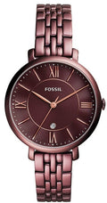 Fossil Jacqueline Brown Dial Brown Steel Strap Watch for Women - ES4100