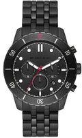 Michael Kors Cunningham Chronograph Black Dial Black Steel Strap Watch For Men - MK8965
