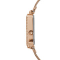 Guess Fame Diamonds Rose Gold Dial Rose Gold Mesh Bracelet Watch for Women - GW0508L3