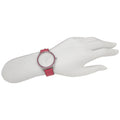 Coach Delancey White Dial Red Leather Strap Watch for Women - 14502879