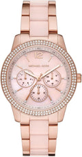 Michael Kors Tibby Multifunction Rose Gold Dial Rose Gold Steel Strap Watch For Women - MK6928