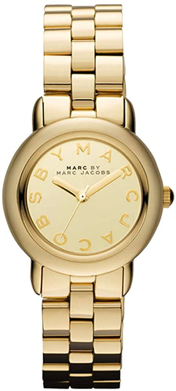 Marc Jacobs Marci Gold Dial Gold Steel Strap Watch for Women - MBM3174