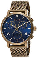 Hugo Boss Spirit Blue Dial Grey Mesh Bracelet Watch for Men - 1513693