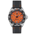 Tag Heuer Formula 1 Quartz Orange Dial Black Nylon Strap Watch for Men - WAZ101A.FC8305