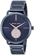 Michael Kors Portia Blue Dial Blue Stainless Steel Strap Watch for Women - MK3680