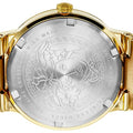 Versace Greca Silver Dial Gold Steel Strap Watch for Men - VEVI00520