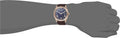Guess Connoisseur Blue Dial Brown Leather Strap Watch For Men - GW0353G2
