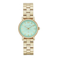 Marc Jacobs Baker Mint Green Dial Gold Steel Strap Watch for Women - MBM3284