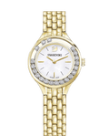 Swarovski Lovely Crystals White Dial Gold Steel Strap Watch for Women - 5242895