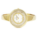 Swarovski Crystalline Bracelet White Dial Gold Steel Strap Watch for Women - 5269253
