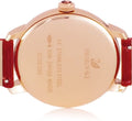 Swarovski Crystalline Hours Red Crystal Dial Red Leather Strap Watch for Women - 5295380