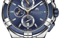 Maurice Lacroix Aikon Chronograph Blue Dial Blue Leather Strap Watch For Men - AI1018-SS001-432-4