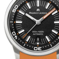 Maurice Lacroix Pontos S Diver Black Dial Orange Rubber Strap Watch For Men - PT6248-SS00L-330-J