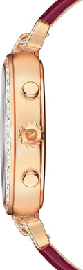 Swarovski Era Journey Red Dial Red Leather Strap Watch for Women - 5416701