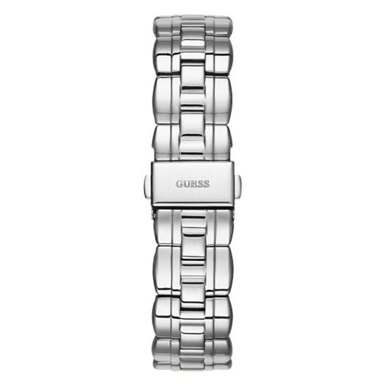 Guess Ethereal Diamonds Silver Dial Silver Steel Strap Watch for Women - W1013L1
