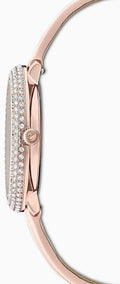 Swarovski Crystal Frost White Dial Pink Leather Strap Watch for Women - 5519223