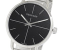 Calvin Klein Even Black Dial Silver Mesh Bracelet Watch for Women - K7B23121