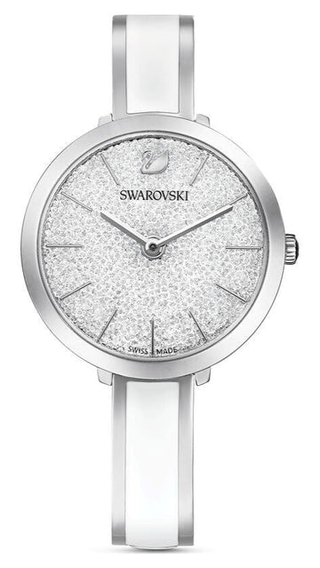 Swarovski Crystalline Delight Silver Dial Two Tone Steel Strap Watch for Women - 5580537