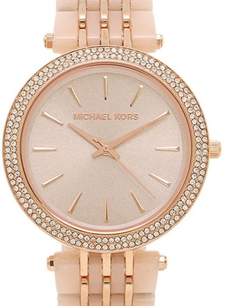 Michael Kors Darci Rose Gold Dial Two Tone Steel Strap Watch for Women - MK4327