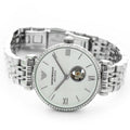 Emporio Armani Gianni T-Bar Automatic Silver Dial Silver Steel Strap Watch For Women - AR60022