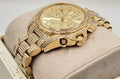 Michael Kors Mini Bradshaw Crystals Gold Dial Gold Steel Strap Watch For Women - MK6494