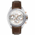 Hugo Boss Driver Quartz Silver Dial Brown Leather Strap Watch For Men - HB1512881