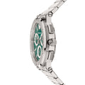 Versace Grace Chronograph Quartz Green Dial Silver Steel Strap Watch For Men - VEZ900121