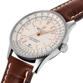 Breitling Navitimer Automatic 41 White Dial Brown Leather Strap Watch for Men - A17326211G1P2