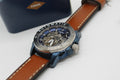 Fossil Modern Machine Automatic Skeleton Silver Dial Brown Leather Strap Watch for Men - ME3135