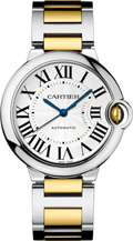 Cartier Ballon Bleu de Cartier Silver Dial Two Tone Steel Strap Watch for Women - W2BB0030