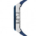 Guess Legacy Grey Dial Blue Silicone Strap Watch For Men - W1049G1