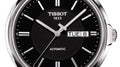 Tissot Automatics III Day Date Black Dial Black Leather Strap Watch For Men - T065.430.16.051.00