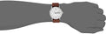 Marc Jacobs Fergus White Dial Brown Leather Strap Watch for Men - MBM5080