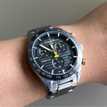 Tissot PRS 516 Chronograph Black Dial Silver Steel Strap Watch For Men - T100.417.11.051.00