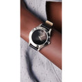 Marc Jacobs Blade Black Dial Black Leather Strap Watch for Women - MBM1205
