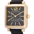Marc Jacobs Vic Black Dial Black Leather Strap Watch for Women - MJ1522