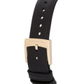 Marc Jacobs Vic Black Dial Black Leather Strap Watch for Women - MJ1522
