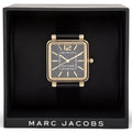 Marc Jacobs Vic Black Dial Black Leather Strap Watch for Women - MJ1522