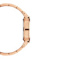 Daniel Wellington Iconic Link White Dial Rose Gold Steel Strap Watch For Women - DW00100209