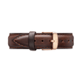Daniel Wellington Classic Petite York White Dial Brown Leather Strap Watch For Women - DW00100176
