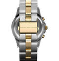 Marc Jacobs Blade Chronograph Silver Dial Two Tone Steel Strap Watch for Women - MBM3177