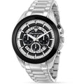 Maserati Traguardo Chronograph Black Dial Silver Steel Strap Watch For Men - R8873612059