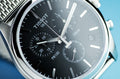 Tissot PR 100 Chronograph Black Dial Silver Mesh Bracelet Watch For Men - T101.417.11.051.01