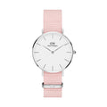 Daniel Wellington Classic Petite Rosewater White Dial Pink NATO Strap Watch For Women - DW001000318