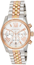 Michael Kors Lexington Chronograph Silver Dial Two Tone Steel Strap Watch for Women - MK5735