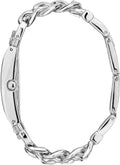 Guess Mod Heavy Metal Silver Dial Silver Steel Strap Watch For Women - W1117L1
