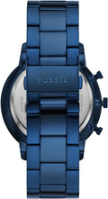 Fossil Neutra Chronograph Blue Dial Blue Steel Strap Watch for Men - FS5826