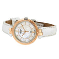 Tissot T Lady Flamingo Mother of Pearl White Dial White Leather Strap Watch For Women - T094.210.26.111.01