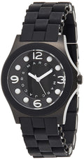 Marc Jacobs Pelly Black Dial Black Silicone Strap Watch for Women - MBM2528